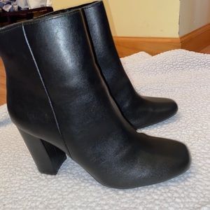 Faux leather boots